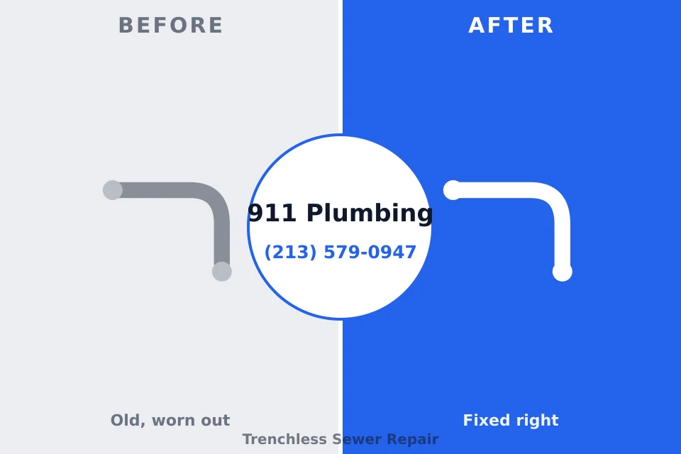 Before and after: plumbing company Maple Heights, OH